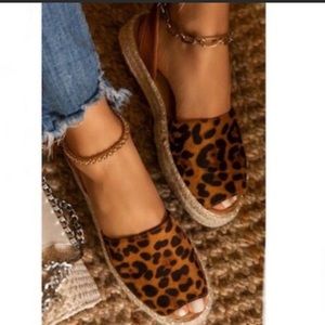 Last pair ⭐️New Peep Toe Slingback Espadrilles